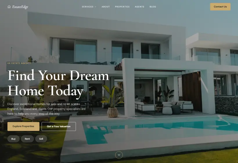 EstateEdge Insights Website