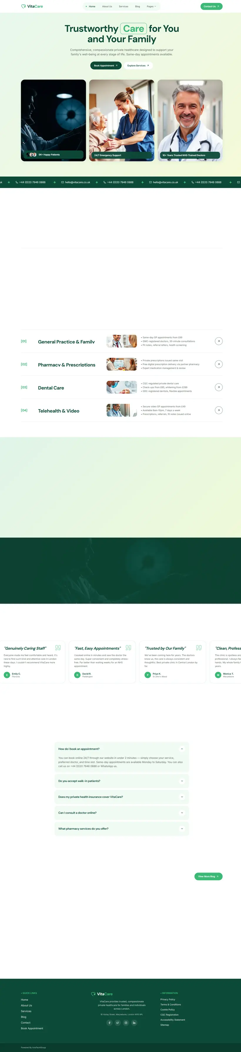 VitaCare Health Website